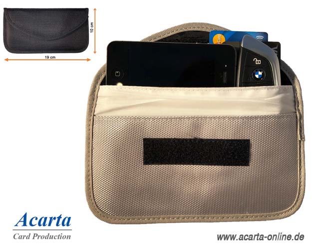 RFID-Blocker Combi Bag für Handy, Autoschlüssel und RFID-Karten