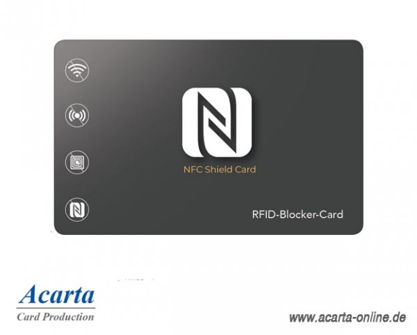 RFID-Blocker-Card Abschirmkarte Motiv 13 "NFC SHIELD CARD Eleganz"