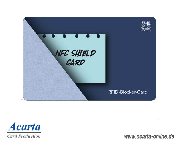 RFID-Blocker-Card Störsenderkarte Motiv 11 NFC SHIELD CARD Notiz